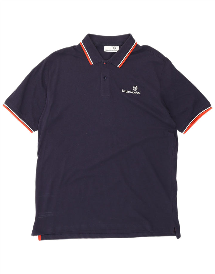 Sergio Tacchini Polo Hombre 2XL Azul Marino Algodón