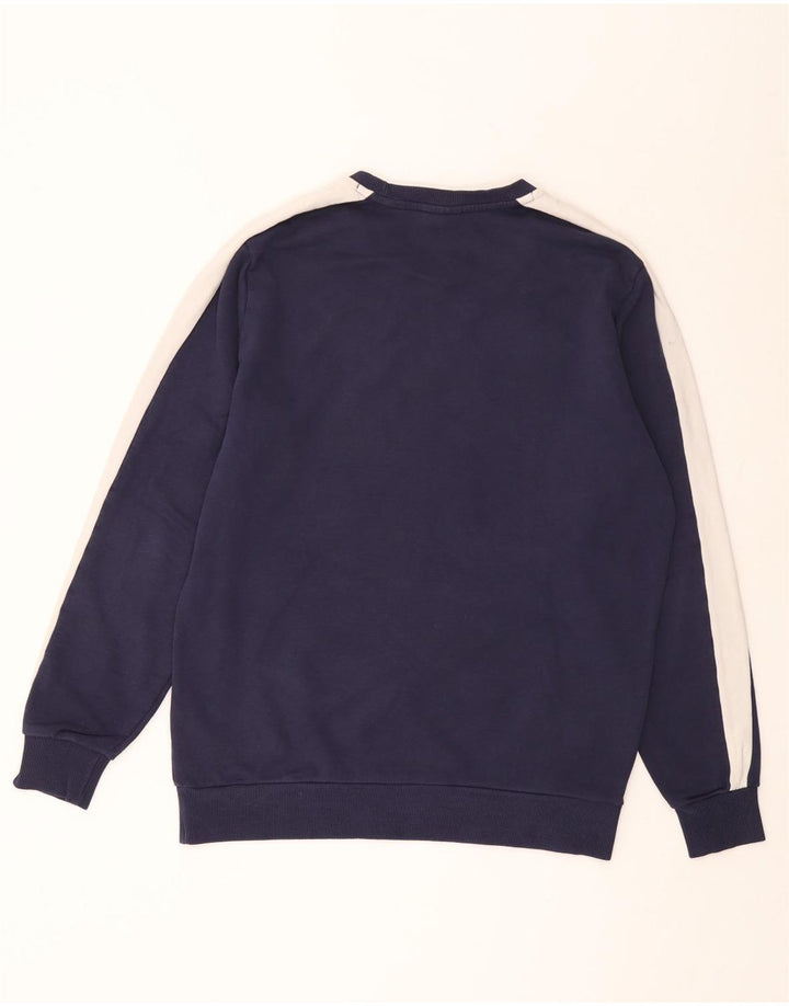 PUMA Sudadera Jumper Medium Azul Marino Colorblock Algodón