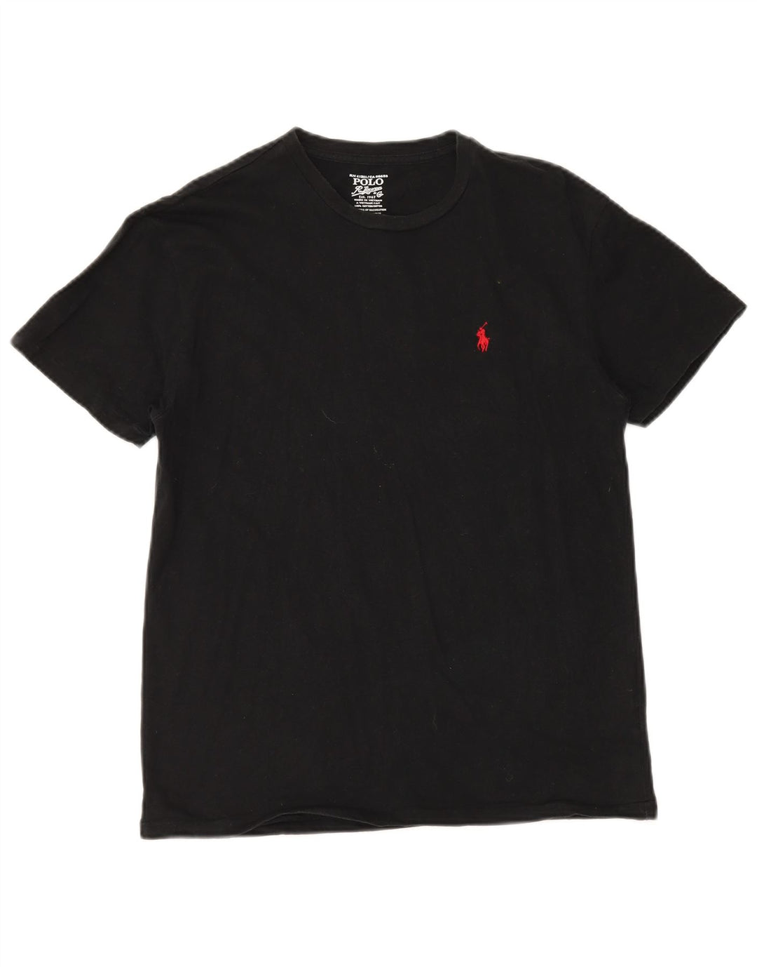 POLO RALPH LAUREN Camiseta para hombre Top Small Black Cotton