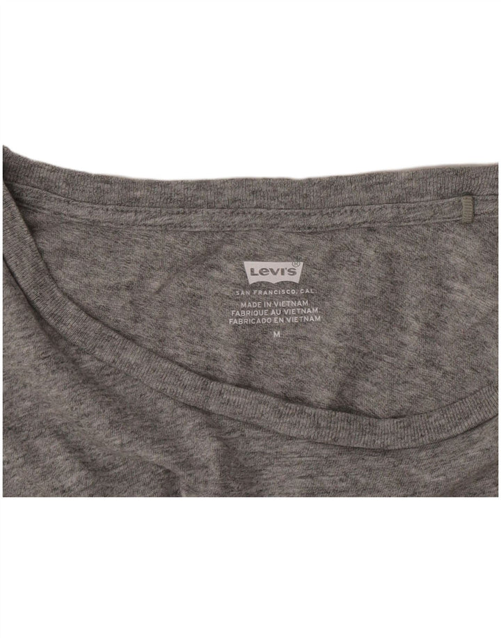 Levi's Camiseta gráfica para mujer Top UK 44 Gris medio moteado