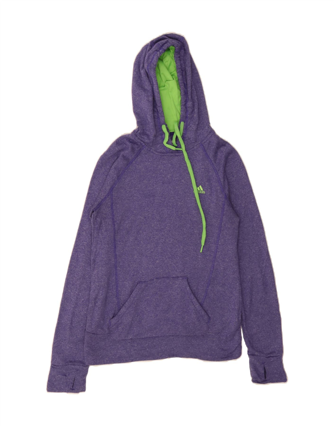 ADIDAS Womens Hoodie Jumper UK 10 Small Purple Polyester Vintage Adidas and Second-Hand Adidas from Messina Hembry 