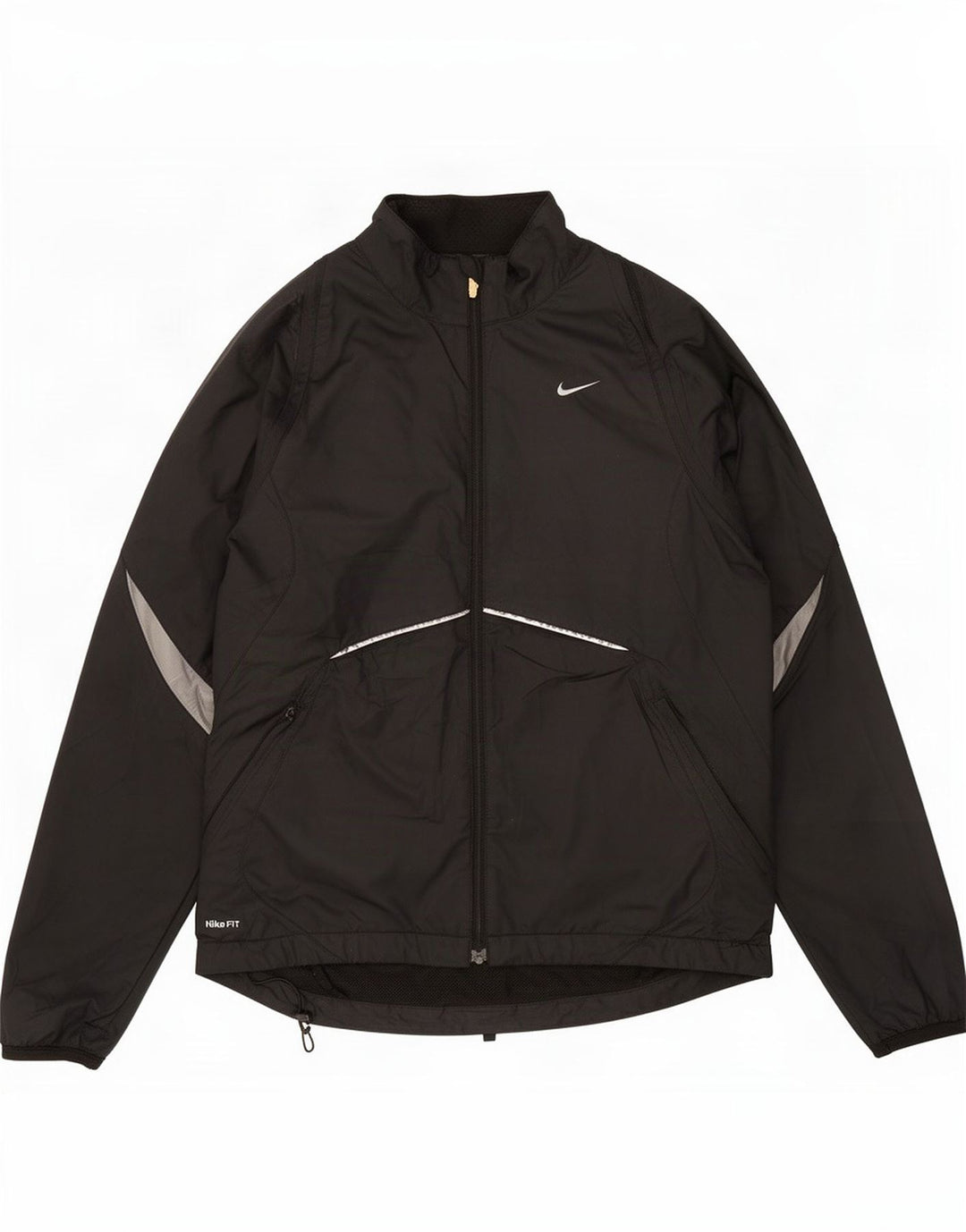 Nike Chaqueta de chándal para hombre UK 36/38 Small Negro Poliéster