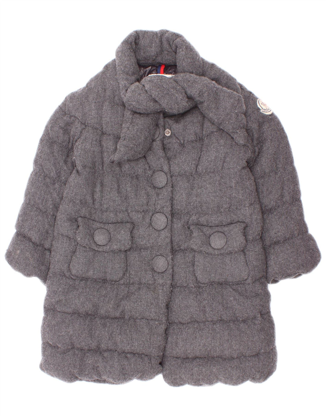 Moncler Abrigo acolchado para niña 3-4 años Viscosa gris