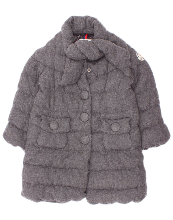 Moncler Abrigo acolchado para niña 3-4 años Viscosa gris