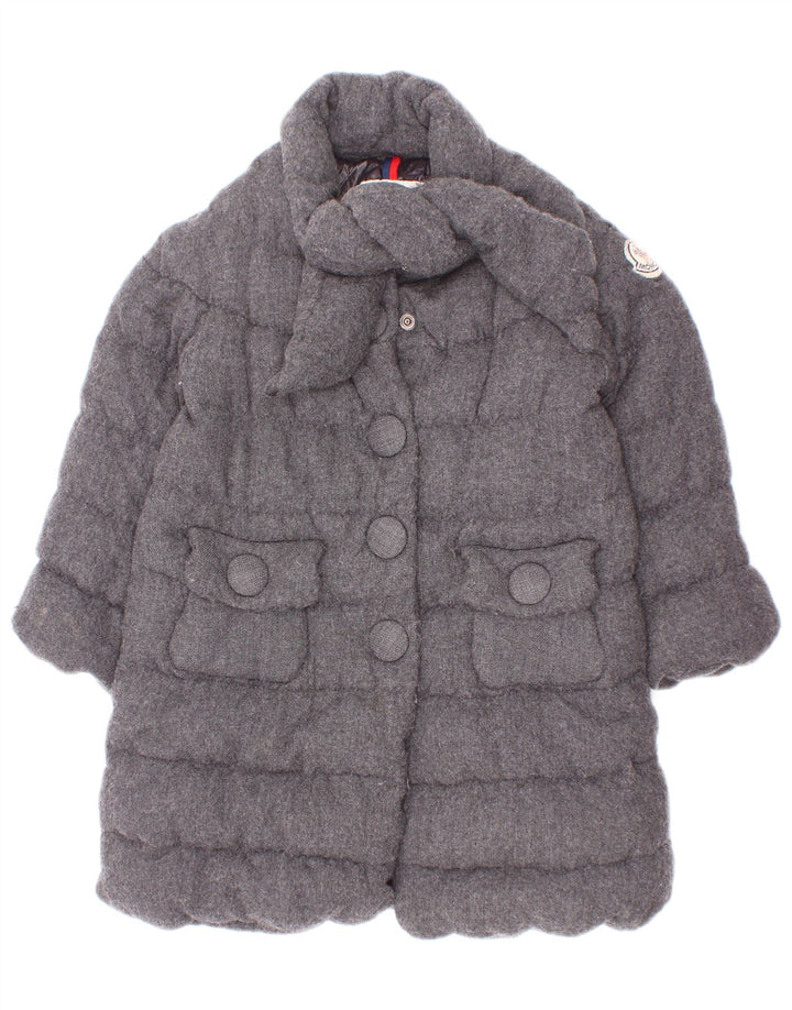 Moncler Abrigo acolchado para niña 3-4 años Viscosa gris