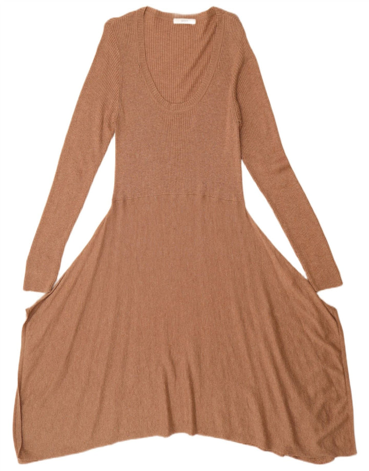 Marks & Spencer Vestido tipo jersey para mujer UK 44 Viscosa marrón medio