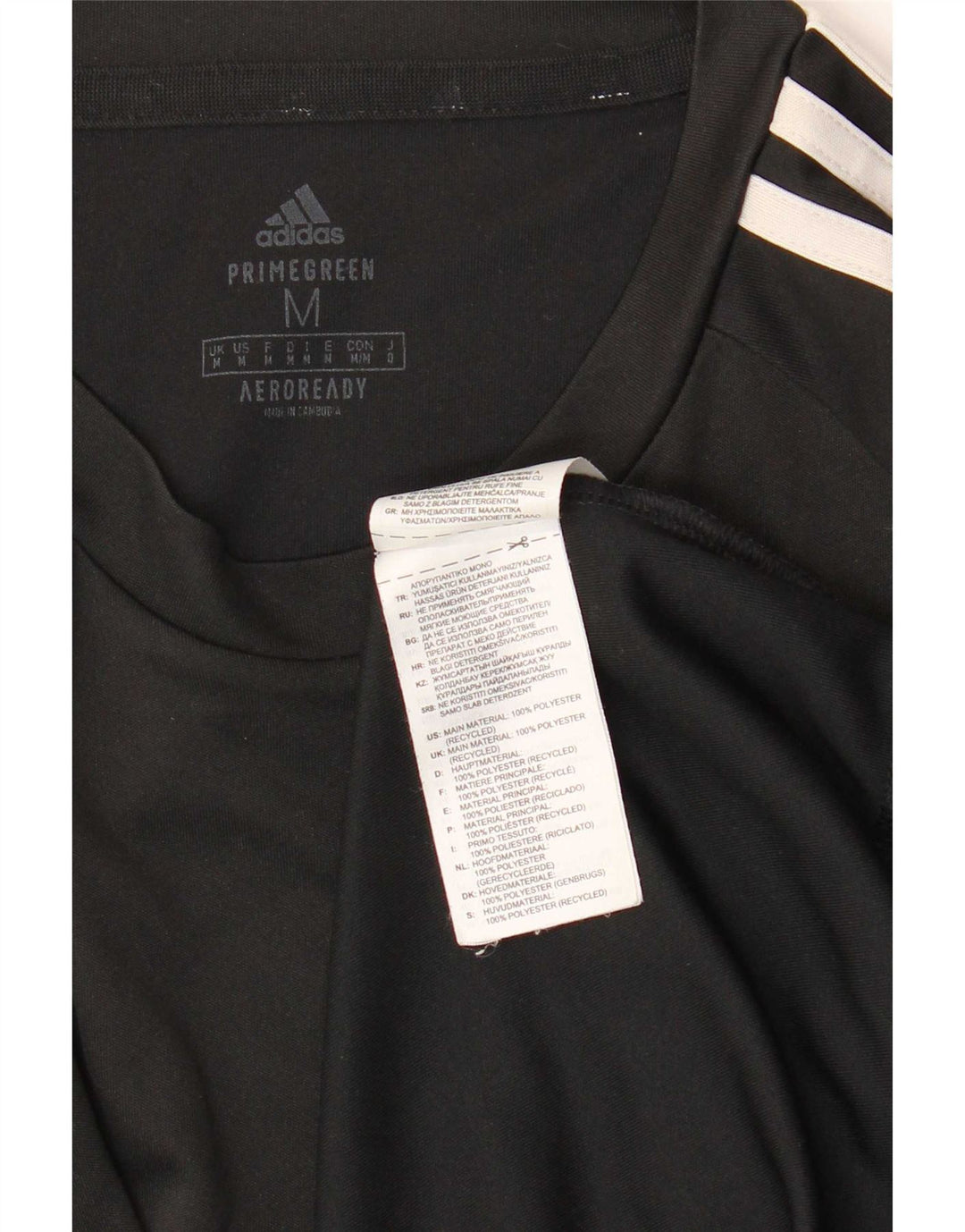 Adidas Hombre Aeroready Camiseta Top Mediano Negro Poliéster