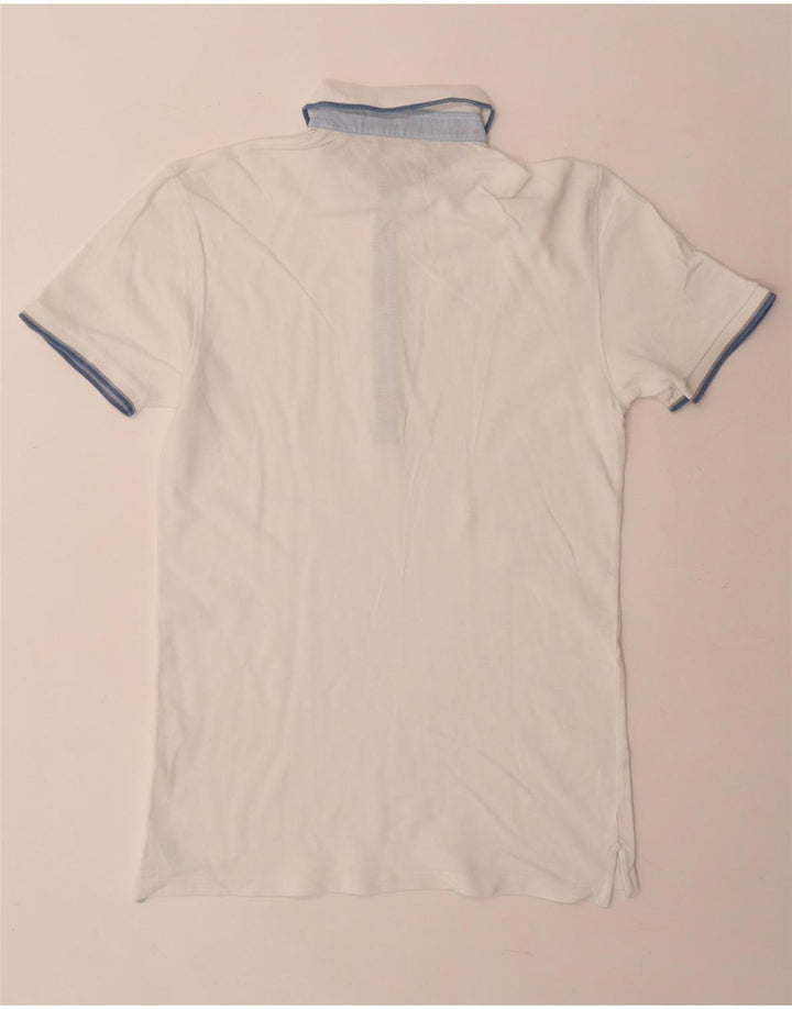 Fay Polo Hombre IT 46 Small Blanco Algodón