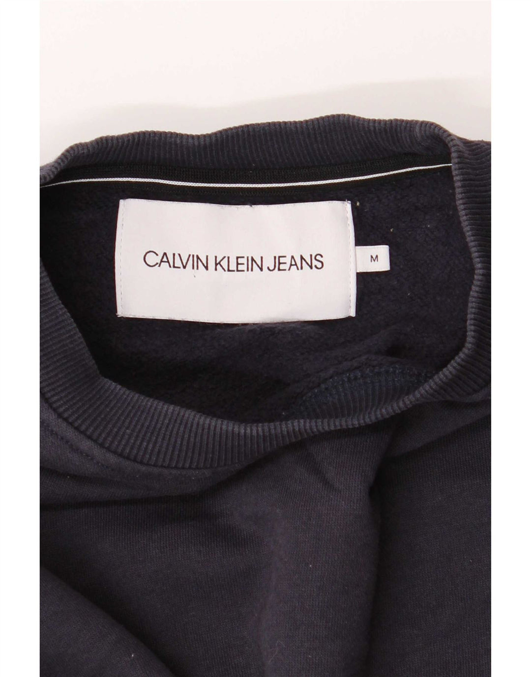 Calvin Klein Jeans Hombre Sudadera Jumper Medium Azul Marino Algodón