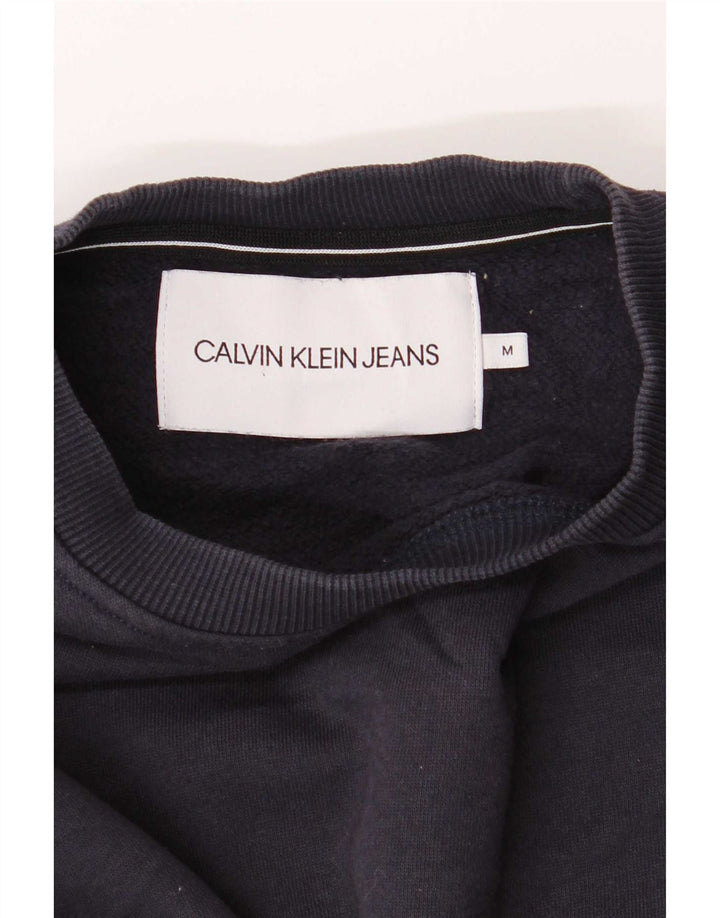 Calvin Klein Jeans Hombre Sudadera Jumper Medium Azul Marino Algodón