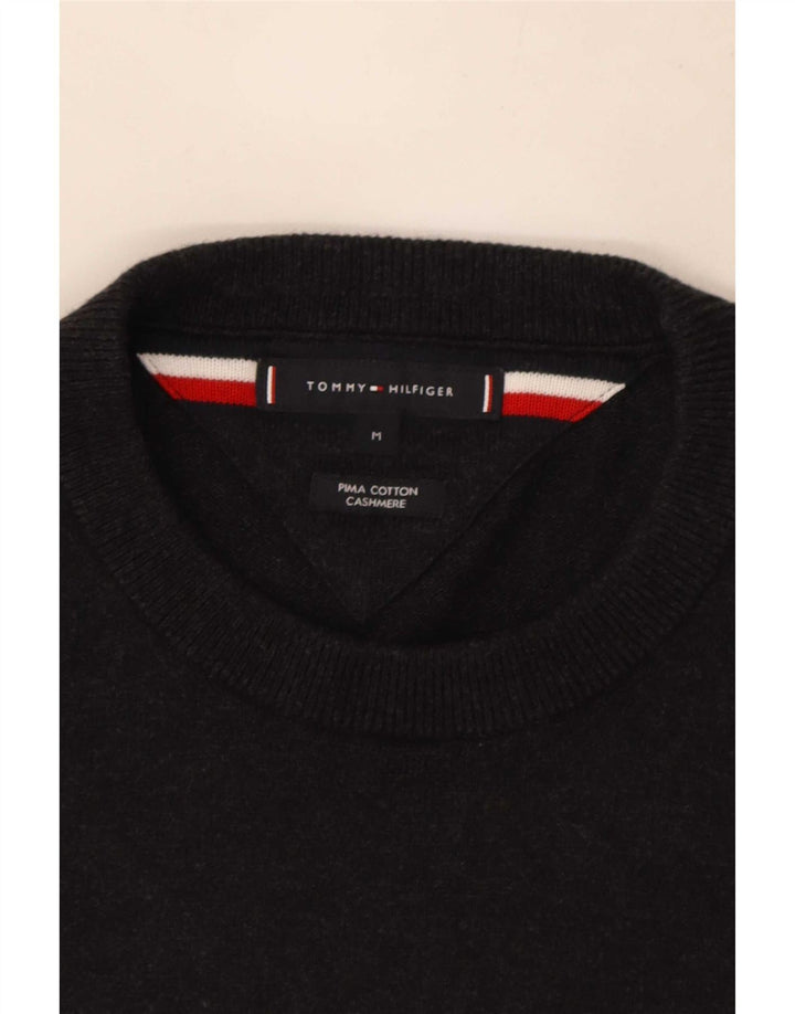 Tommy Hilfiger Jersey con cuello redondo para hombre de algodón gris medio
