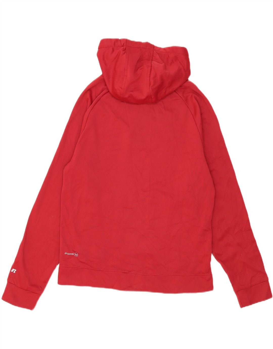 RUSSELL ATHLETIC Mens Hoodie Jumper Small Red Polyester Vintage Russell Athletic and Second-Hand Russell Athletic from Messina Hembry 