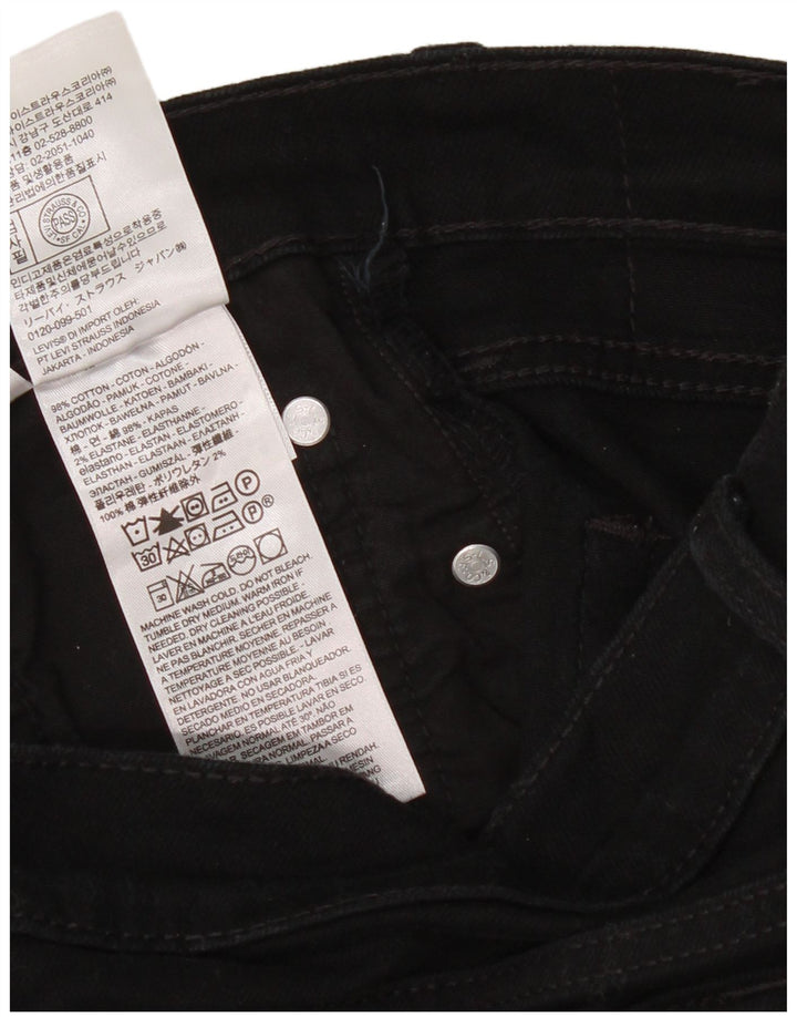 Levi's Vaqueros Slim Mujer W32 L30 Algodón Negro