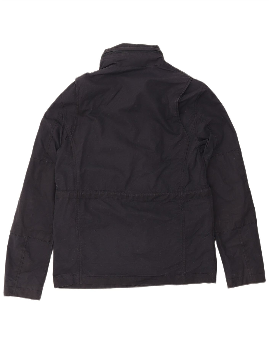 FRED PERRY Chaqueta cortavientos con capucha para hombre UK 36 Small Azul marino Algodón