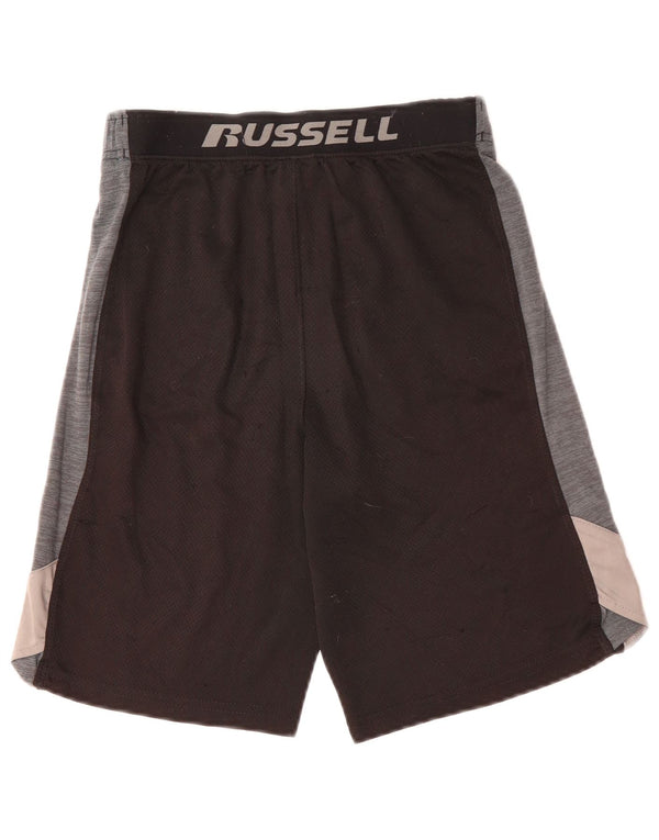 Russell Athletic Boys Sport Shorts 10-11 Years Large Black Colourblock