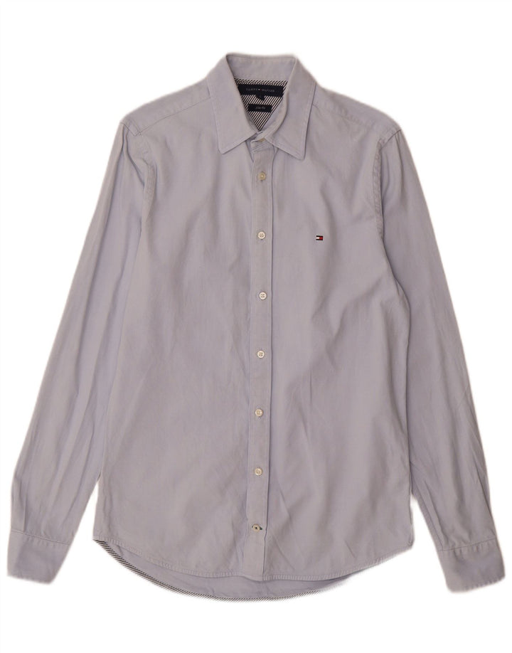 Camisa Tommy Hilfiger Hombre Slim Fit Algodón Azul Pequeño
