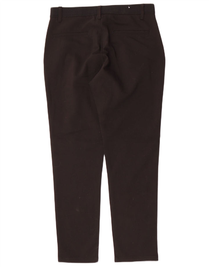 Zara Hombre Slim Chino Pantalón Mediano W31 L29 Algodón Negro