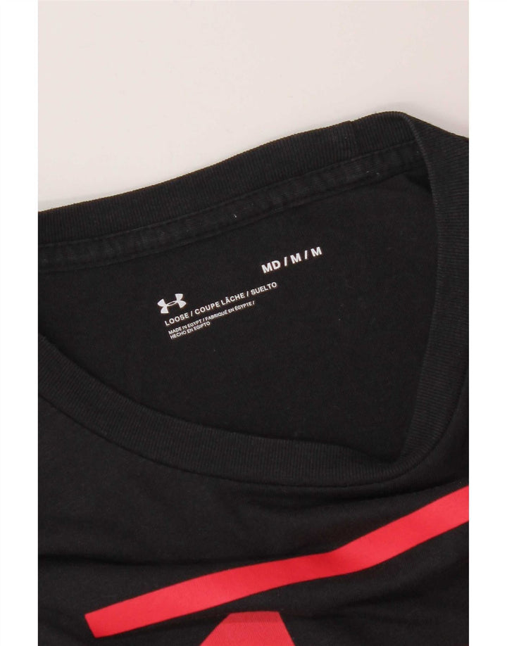 Under Armour Camiseta gráfica para hombre, parte superior mediana negra