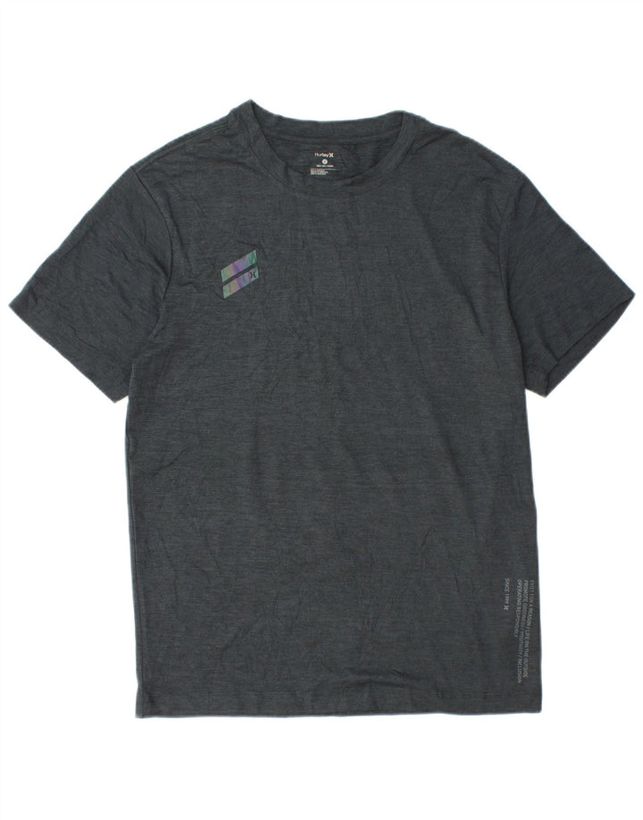 Hurley Mens Petit Camiseta Top Pequeño Gris Poliéster