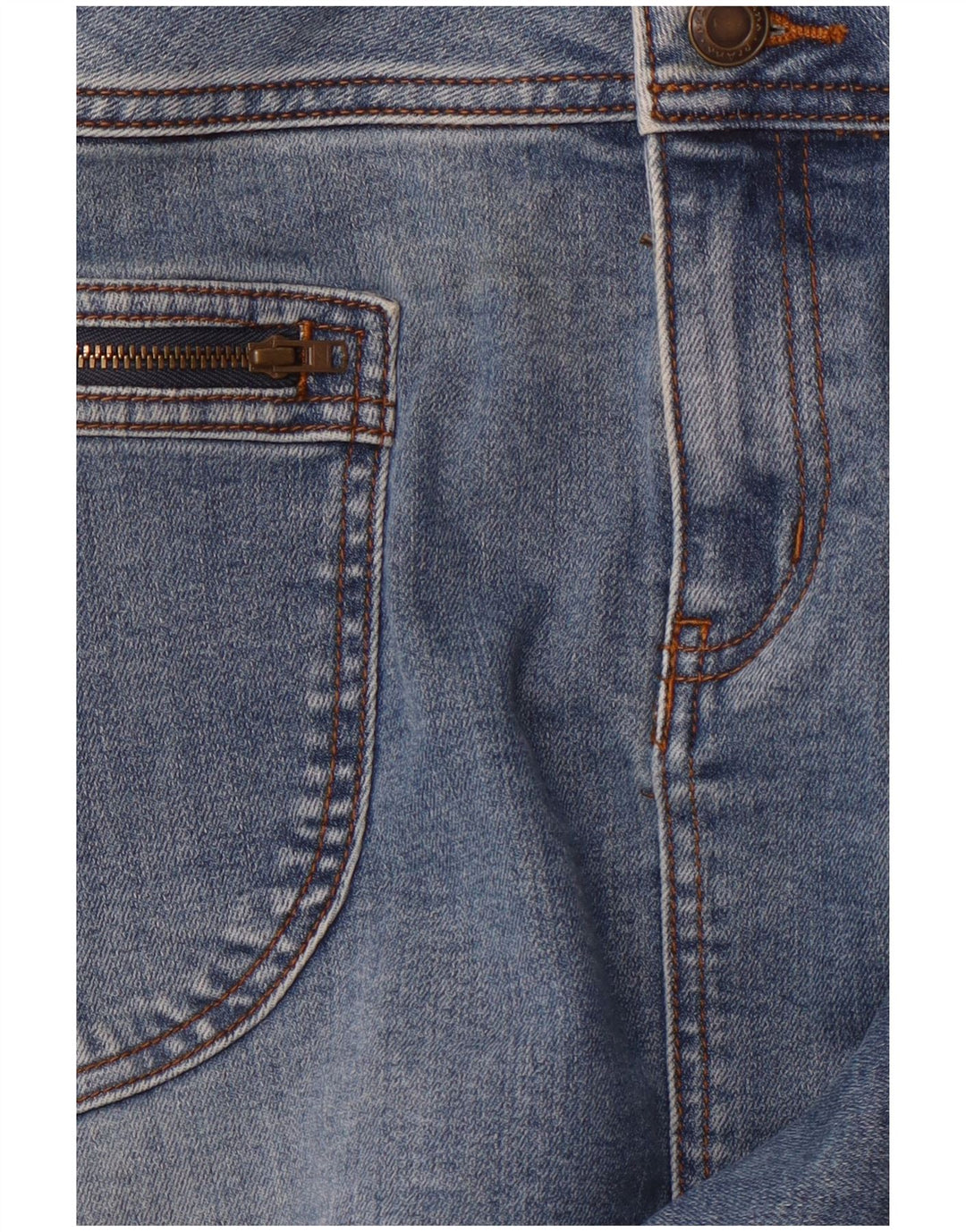 PRANA Falda vaquera de cintura alta para mujer us 2 XS W26 Algodón azul