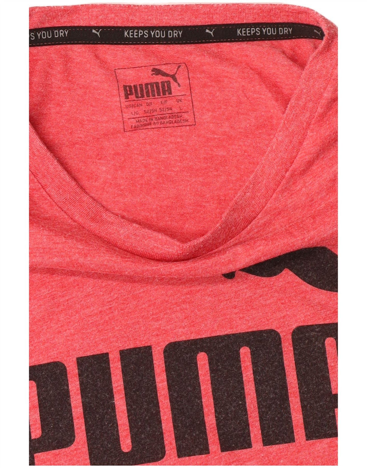 Puma - Camiseta gráfica para hombre, talla grande, color rosa
