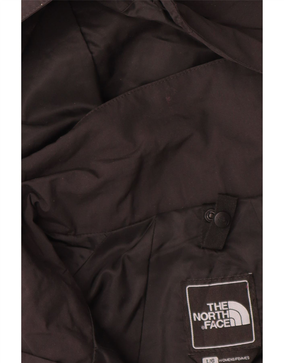 THE NORTH FACE Chaqueta impermeable con capucha Hyvent para mujer UK 46 Large Nylon negro