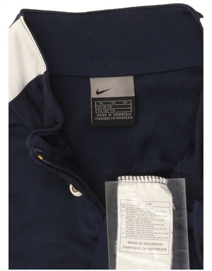 Nike - Chaqueta de chándal gráfica para niños, 13-14 años, XL, color azul marino