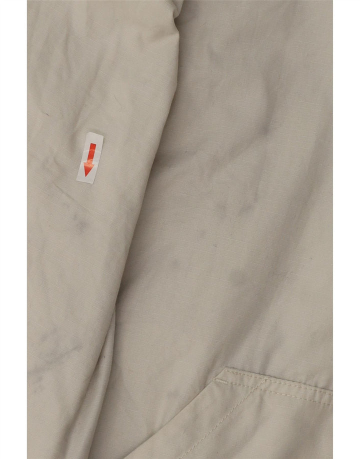Zara Mens Bomber Jacket UK 40 Large Nylon Blanco
