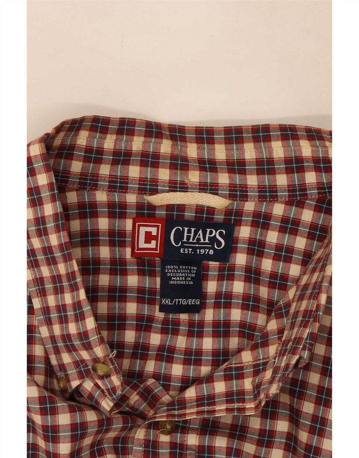 Chaps Camisa para hombre 2XL Algodón a cuadros rojos