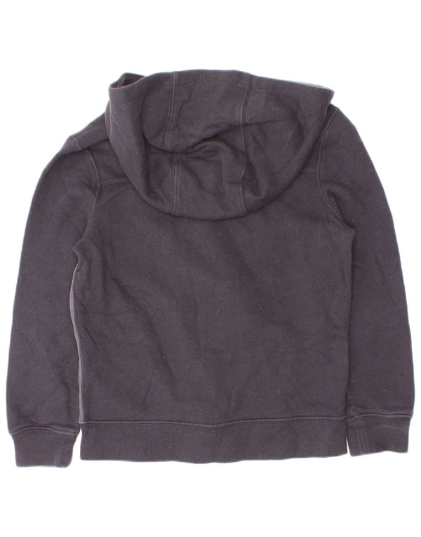 Nike Sudadera con capucha y cremallera para niños 6-7 años XS Algodón color block negro