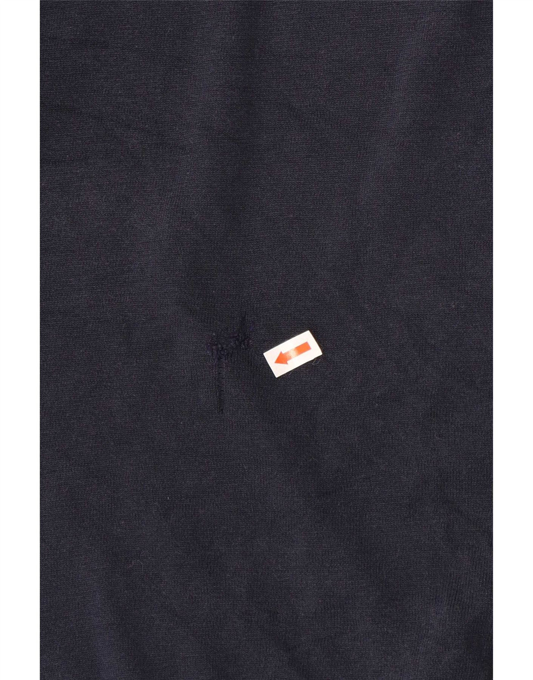 Massimo Dutti Jersey Hombre Polo Neck Jumper Large Azul Marino Algodón