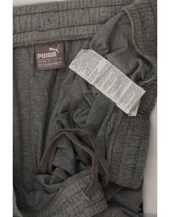 PUMA Pantalones cortos deportivos gráficos para hombre 2XL Algodón gris