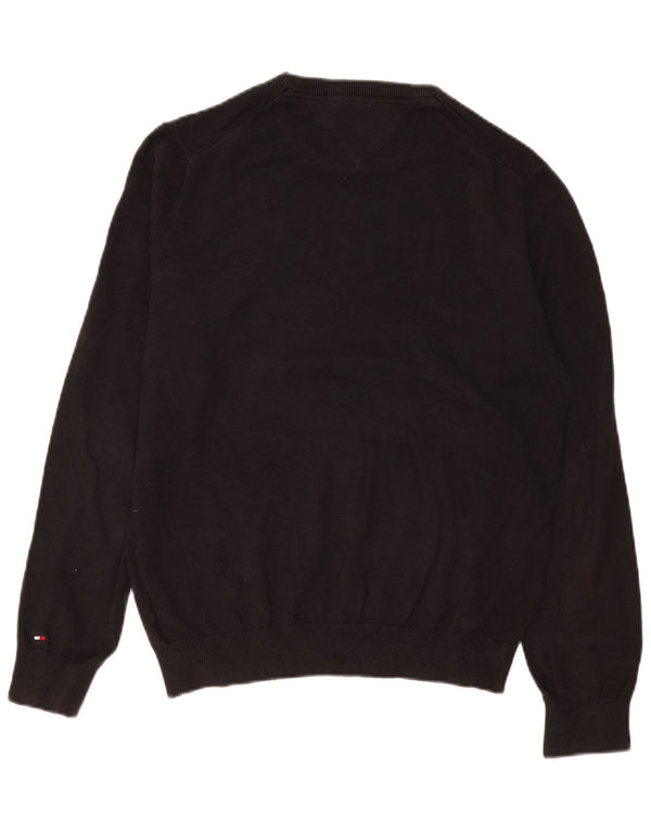 Tommy Hilfiger Jersey De Cuello Redondo Para Hombre De Algodón Gris Medio Con Bloques De Color