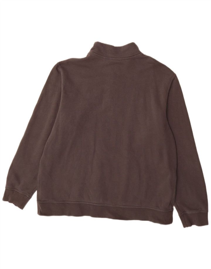 Nike Hombre Zip Neck Sudadera Jumper XL Gris Algodón