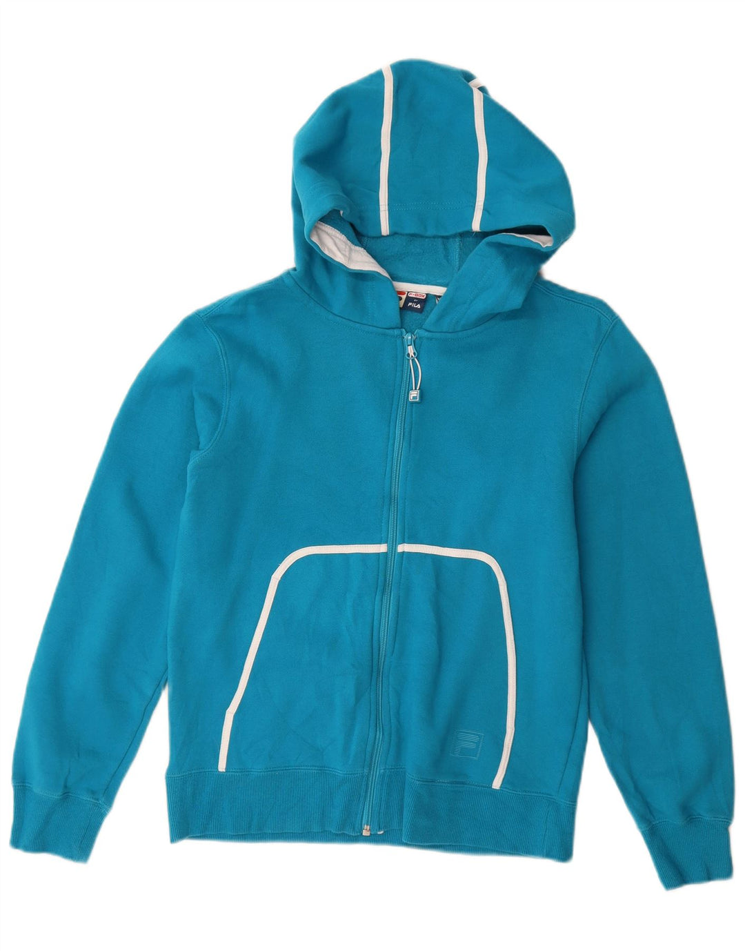 Fila Sudadera con capucha y cremallera para mujer UK 14 Azul medio