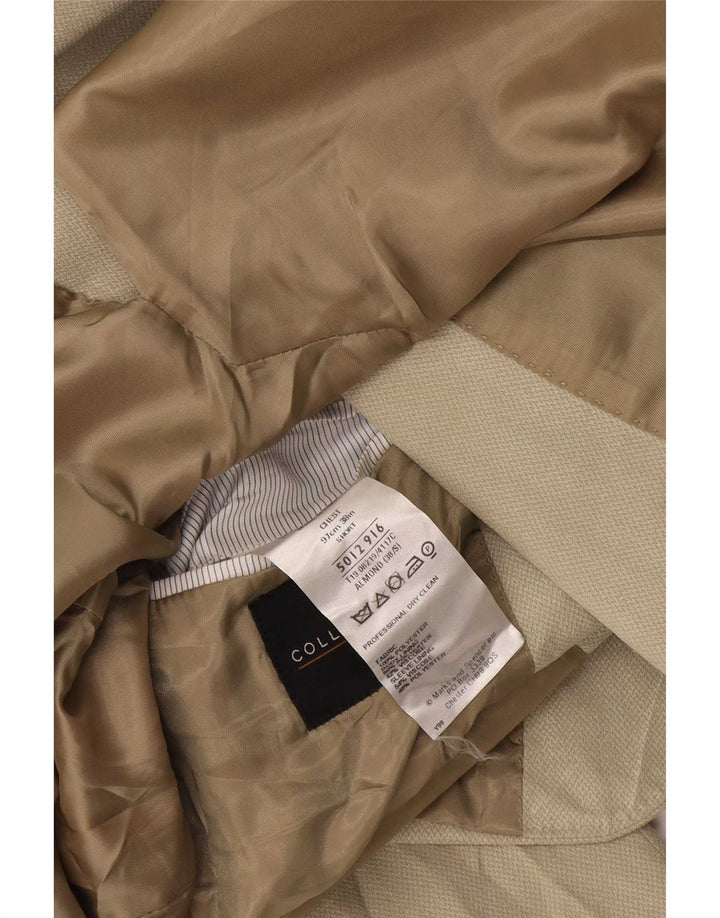 Marks & Spencer Chaqueta tipo blazer corta con 2 botones para hombre UK 38 Medium Beige