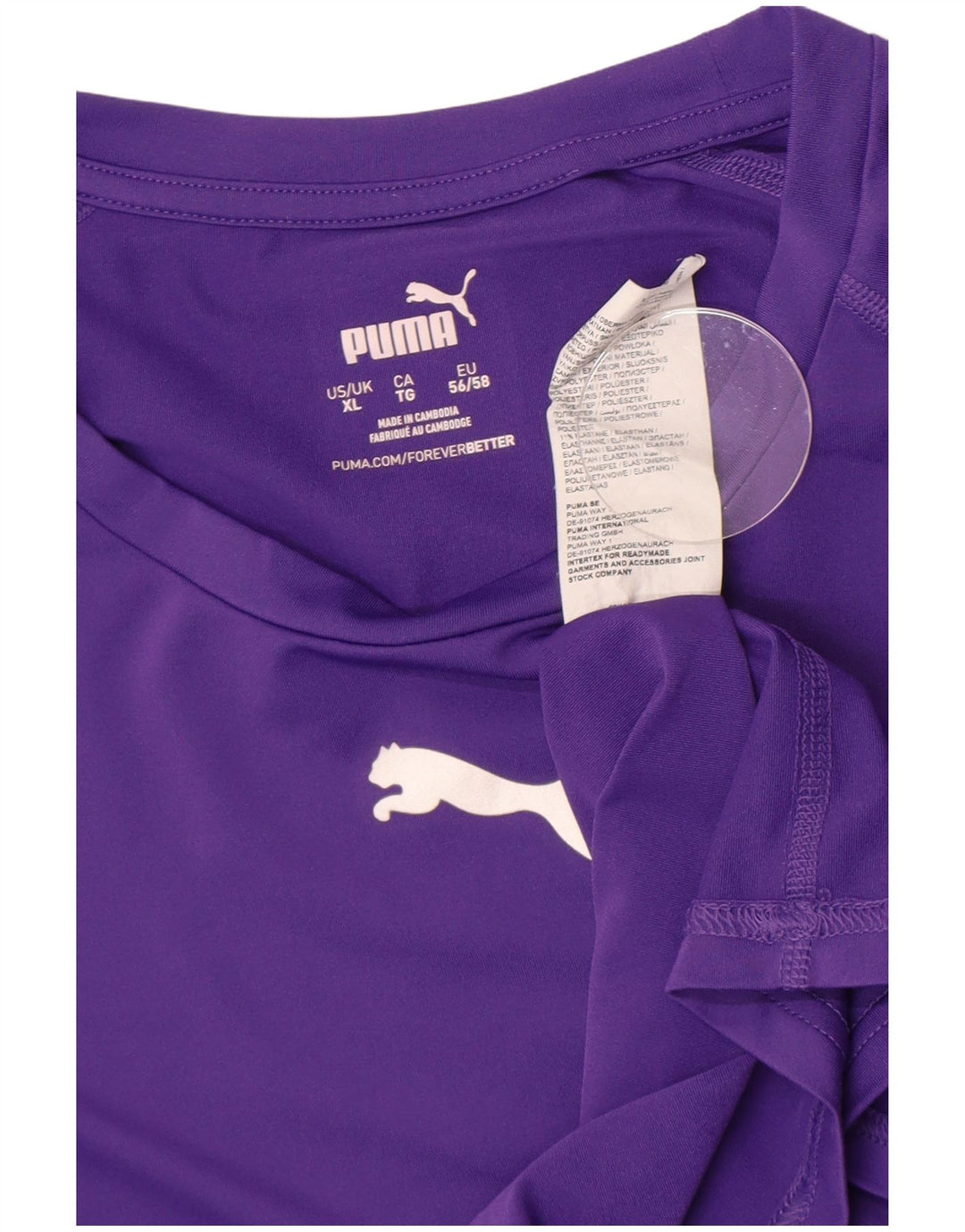 Puma Mujer Top Manga Larga ES 40 XL Poliéster Morado