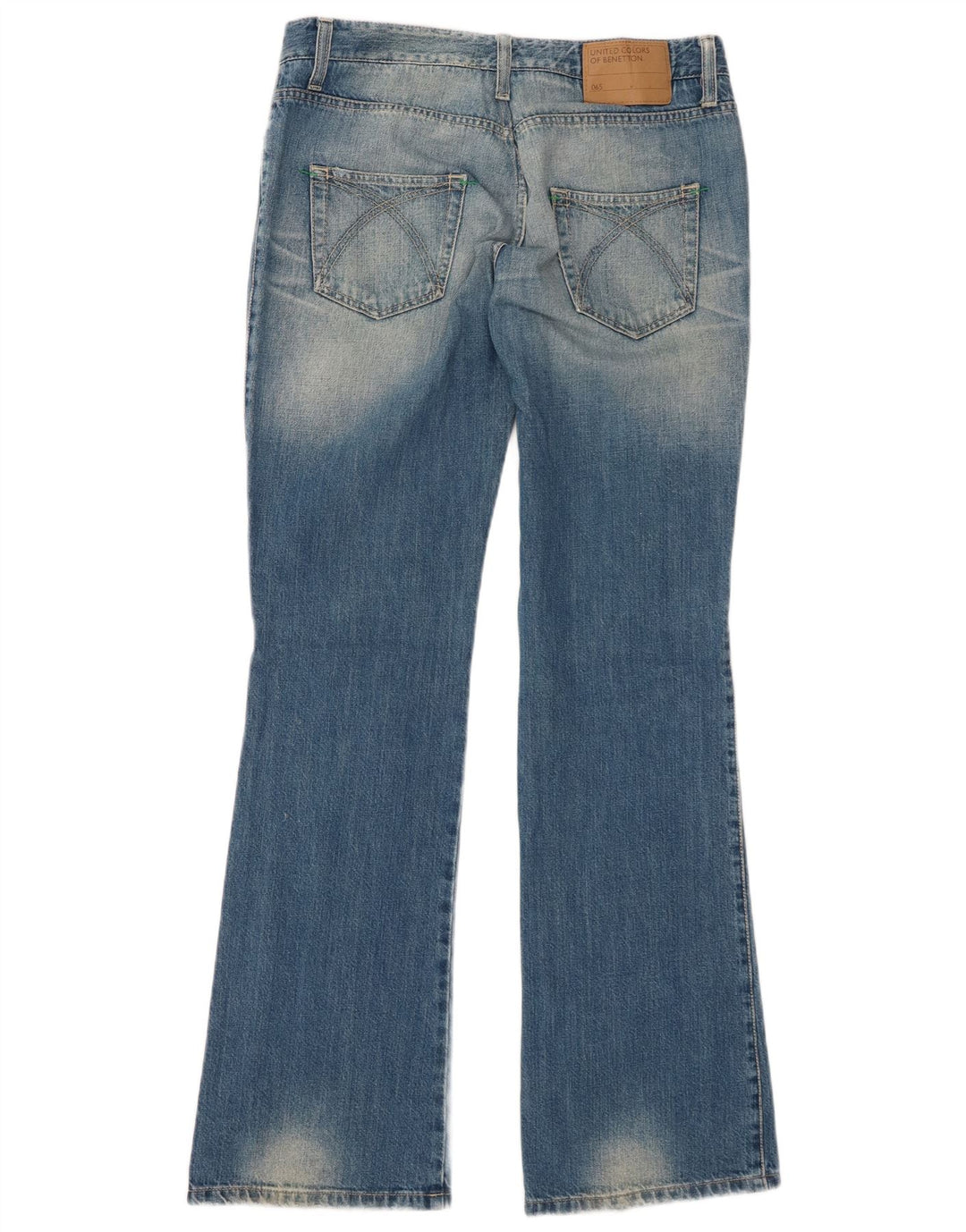 Vaqueros Bootcut Mujer Benetton IT 44 Medium W32 L32 Algodón Azul