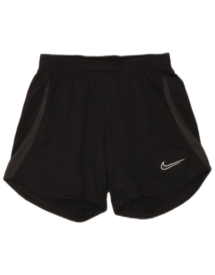 Nike Pantalones cortos deportivos Dri Fit para mujer UK 8 Small Poliéster negro
