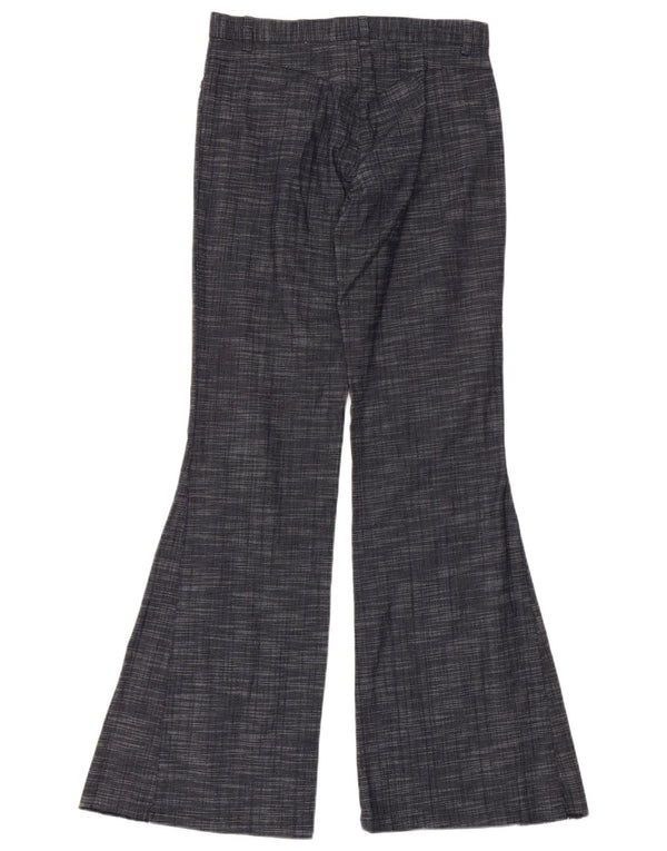 Morgan Pantalones casuales acampanados para mujer EU 38 Medium W28 L32 Azul marino moteado