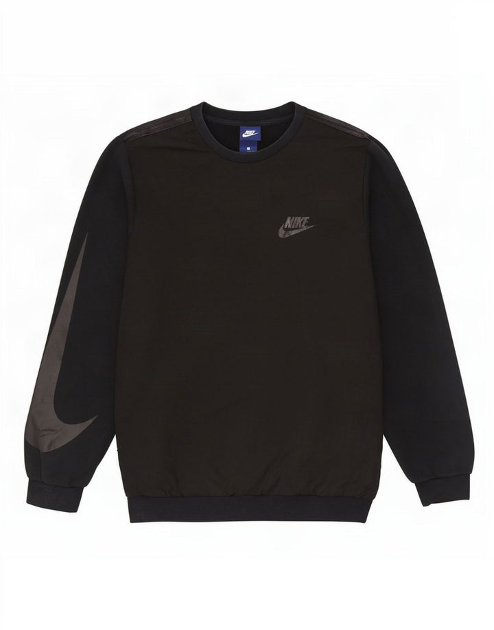 Nike - Sudadera con gráfico para hombre, talla grande, algodón negro