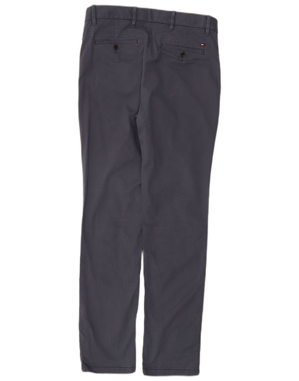 Tommy Hilfiger Pantalones chinos ajustados para hombre W31 L32 Algodón azul marino