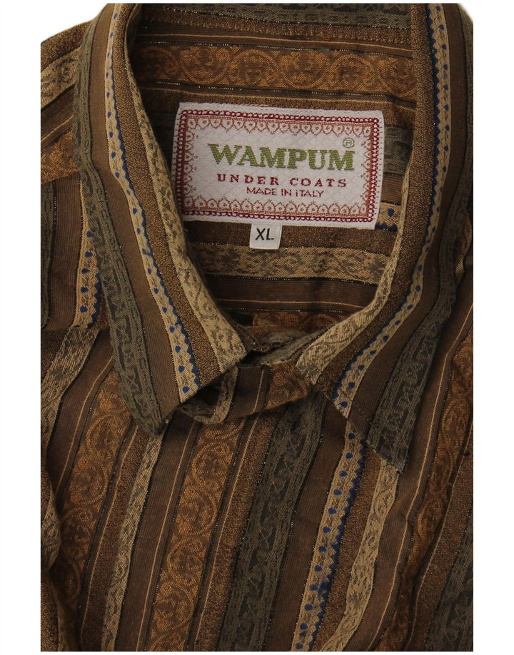 Wampum Camisa Hombre XL Caqui Rayas