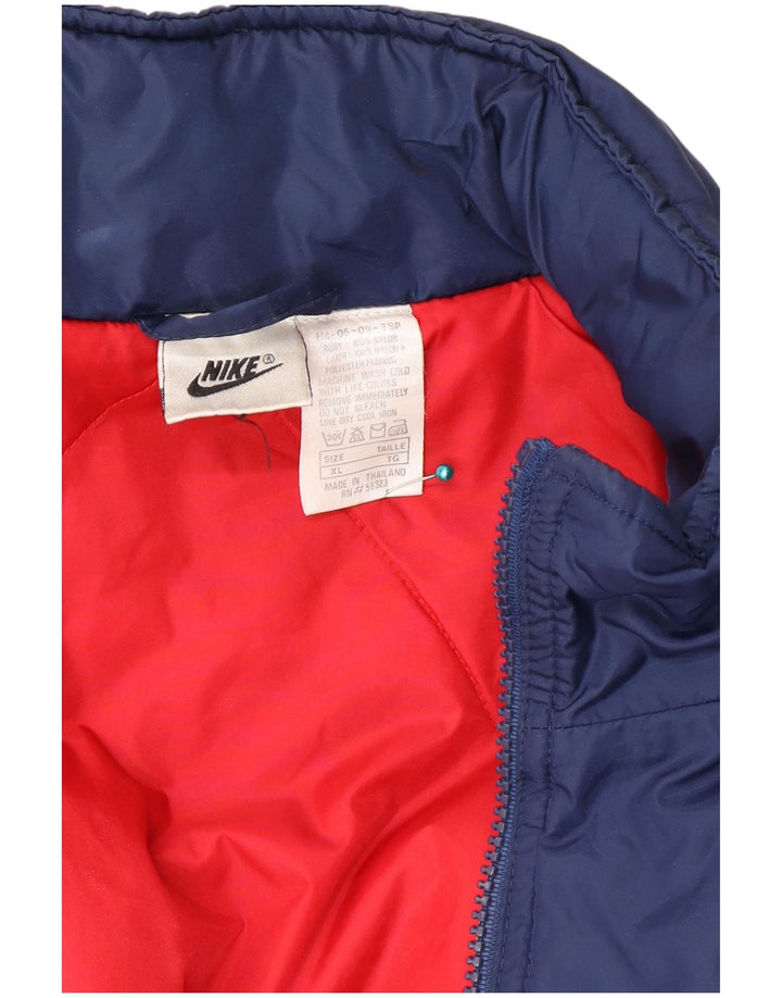 Nike Chaqueta cortavientos para hombre UK 42 XL Nylon azul marino