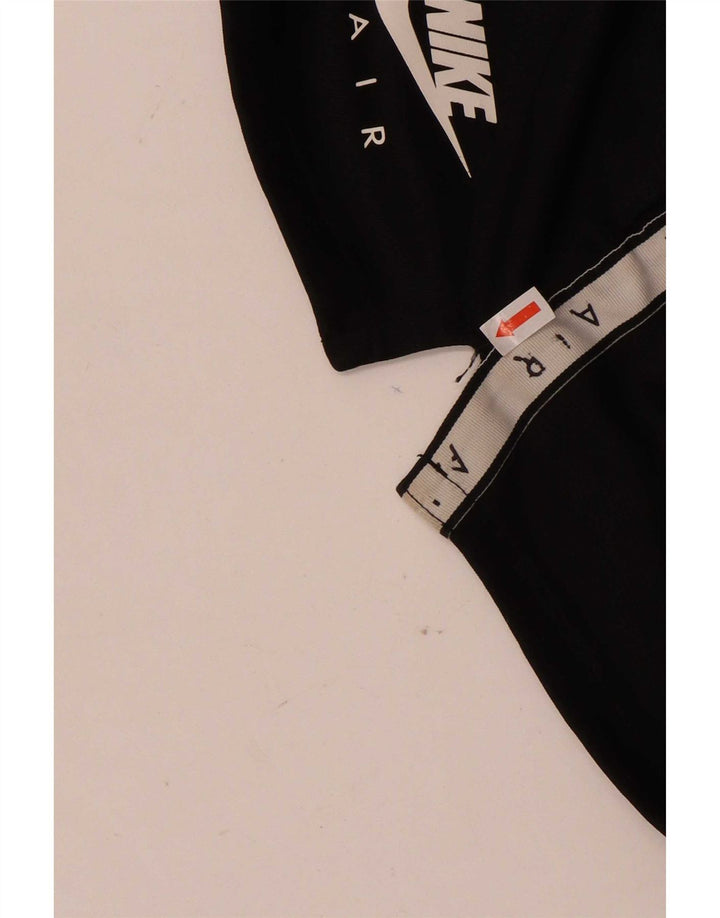 Nike Pantalones cortos deportivos gráficos para mujer UK 44 Mediano Negro Colorblock Poliéster