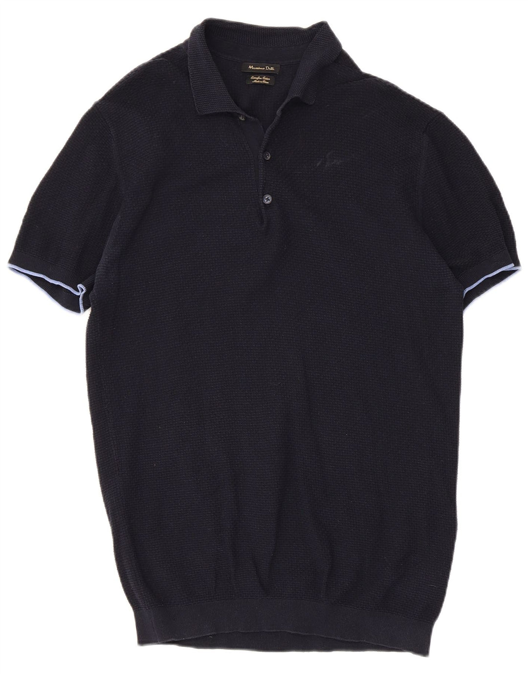 Polo Massimo Dutti Hombre Large Azul Marino Algodón