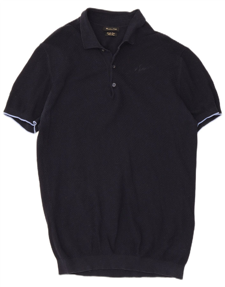 Polo Massimo Dutti Hombre Large Azul Marino Algodón