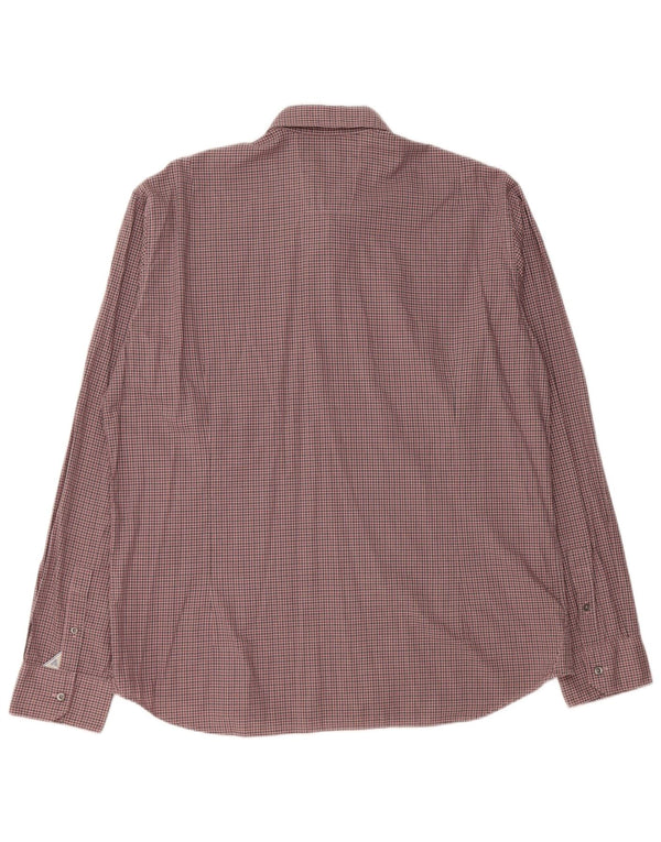 JOOP Camisa Hombre XL Algodón Cuadros Rosa