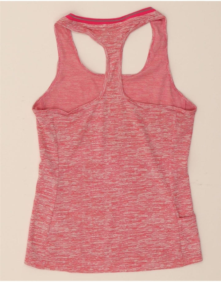 ADIDAS Womens Climalite Vest Top UK 8/10 Small Pink Flecked Polyester Vintage Adidas and Second-Hand Adidas from Messina Hembry 