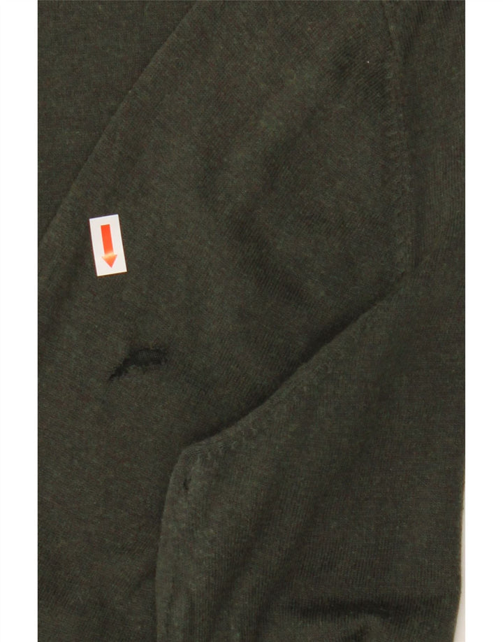 MASSIMO DUTTI Jersey De Cuello Redondo Hombre Large Khaki Algodón